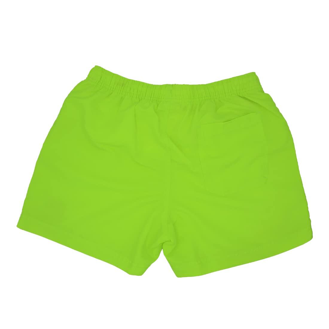 Bañador Hombre Corto 15" - bolsillo trasero - Quick-Dry (Amarillo, M) 5/7