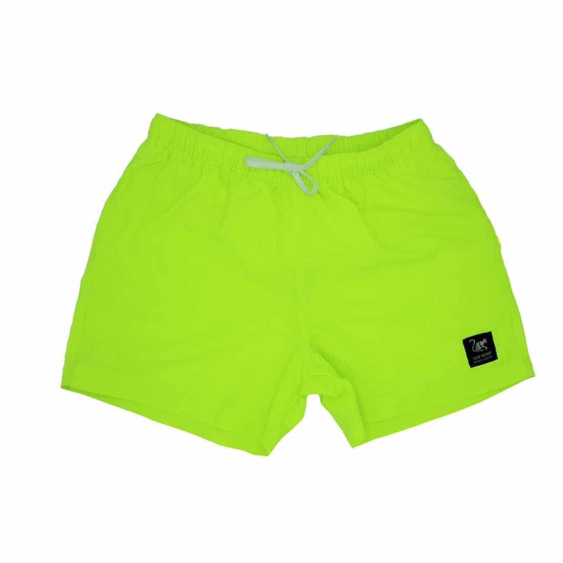 SURF MONKEY Zwemshorts voor heren - Verstelbaar trekkoord / Snel drogend (Geel)
