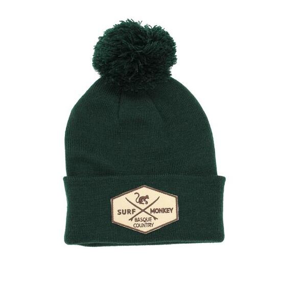 Beanie-Mütze für Jungen/Mädchen – Einheitsgröße – mit Bommel (Pink)