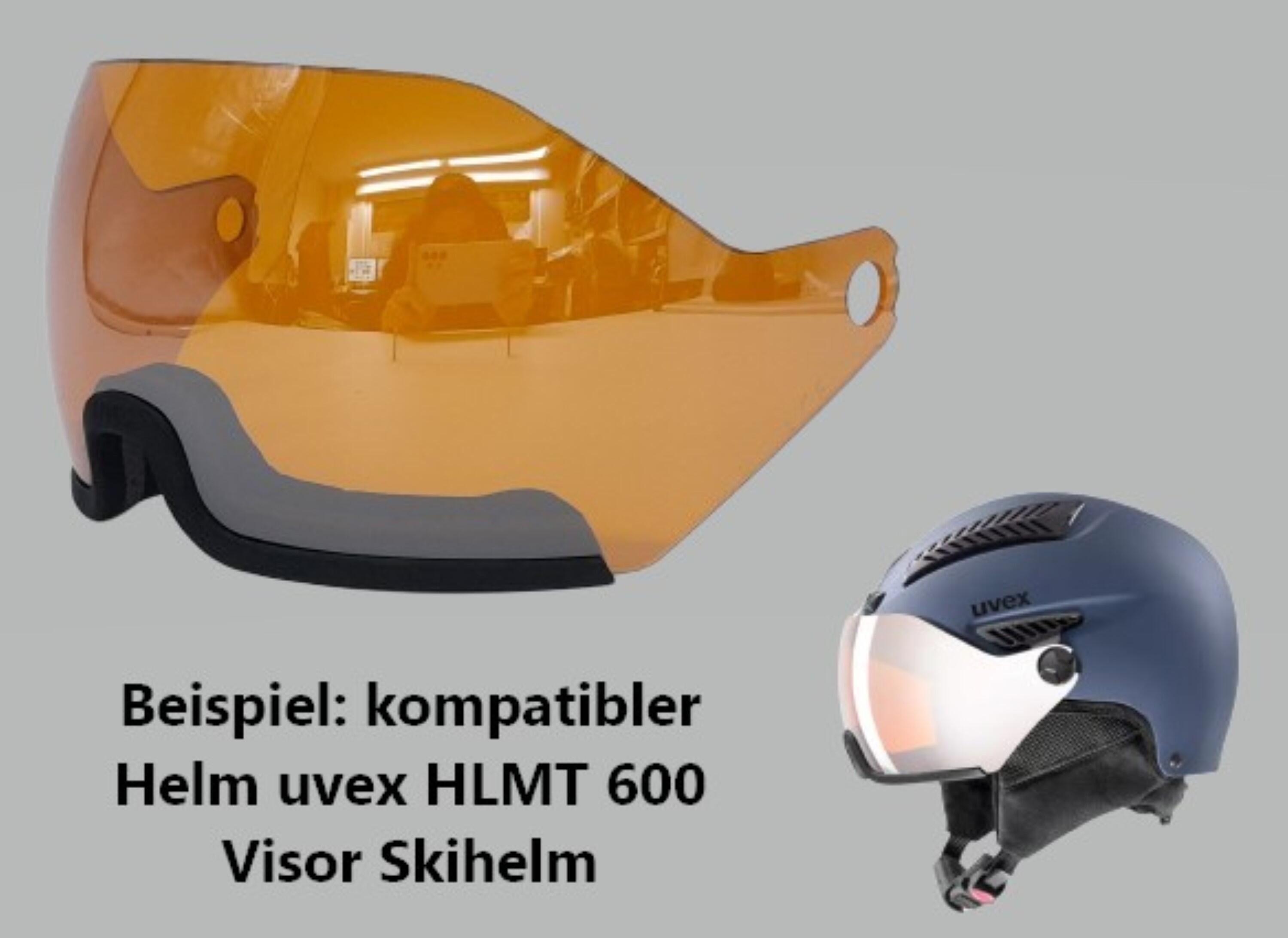HLMT 600 VISOR lmt. Silber Helmgröße 57-61 Ersatzscheibe Ersatzvisier Skihelm 2/2