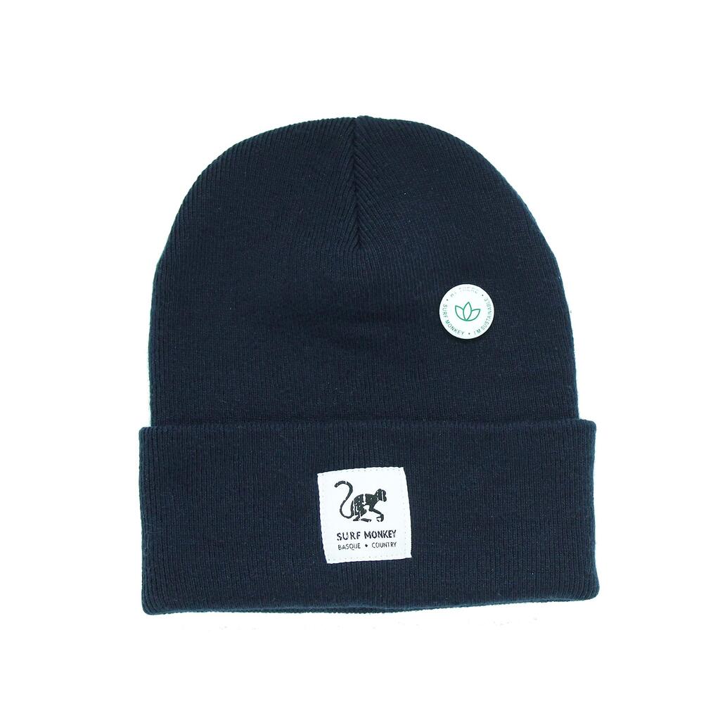 Unisex Adult Recycled Beanie Hat - One Size - (Navy Blue)