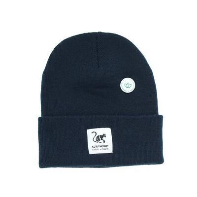 Beanie-Mütze aus recyceltem Material für Erwachsene – Einheitsgröße – (Schwarz)