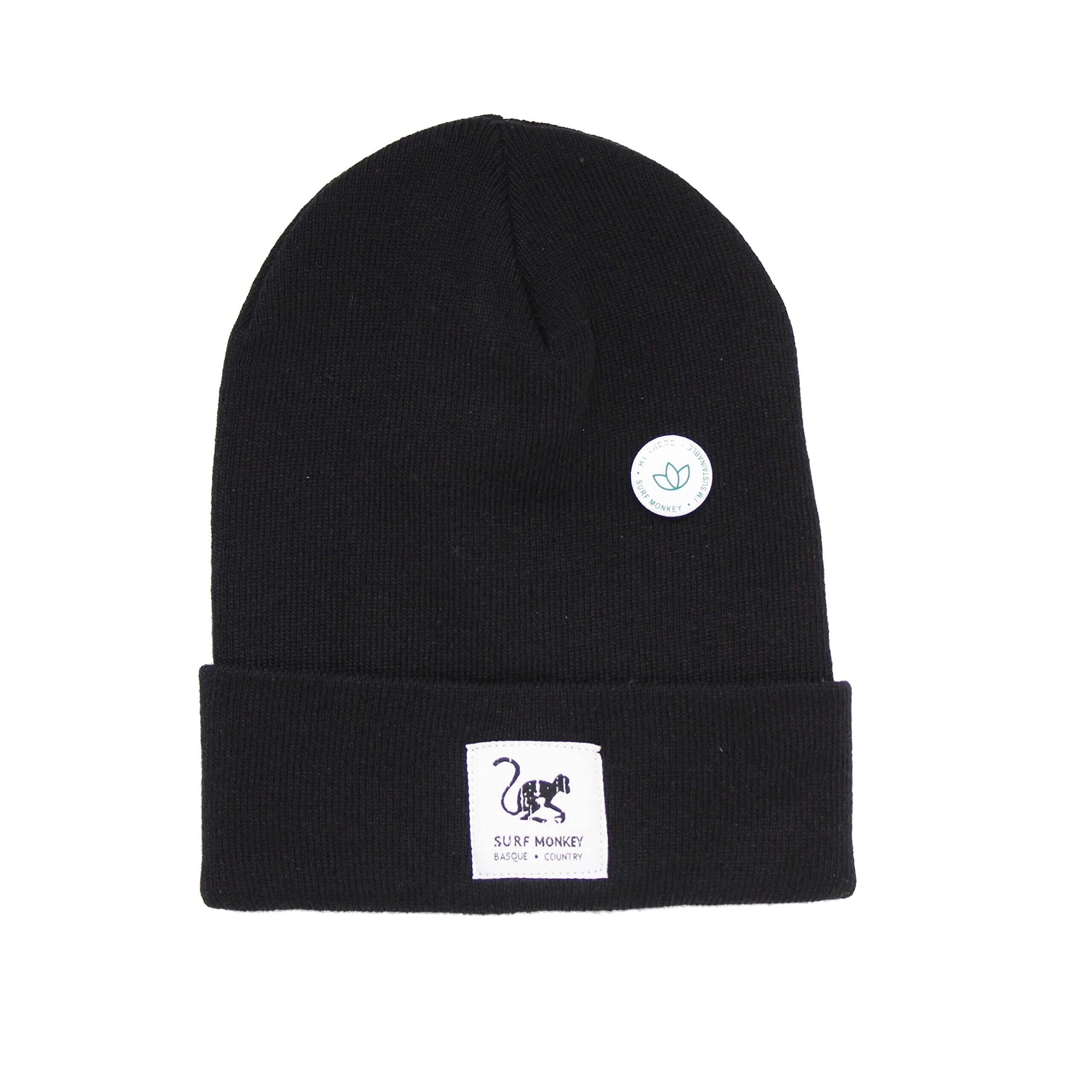 Gorro reciclado adulto unissexo - tamanho único - (preto)