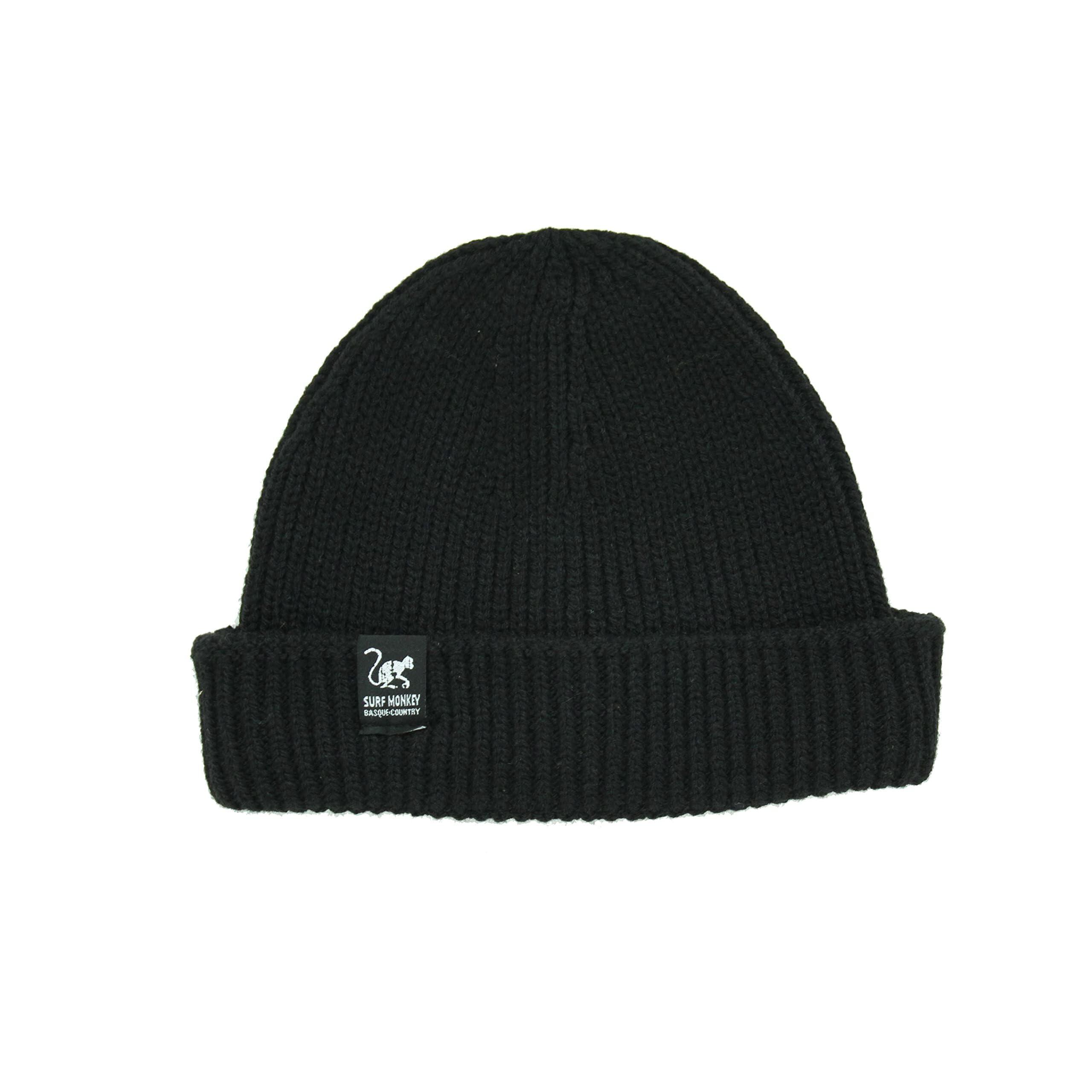 Surf Monkey - Chapeau Docker – Taille Unique – Polyester Recyclé – Wear&care (noir) - Bonnet - Noir - Taille Unique - Decathlon