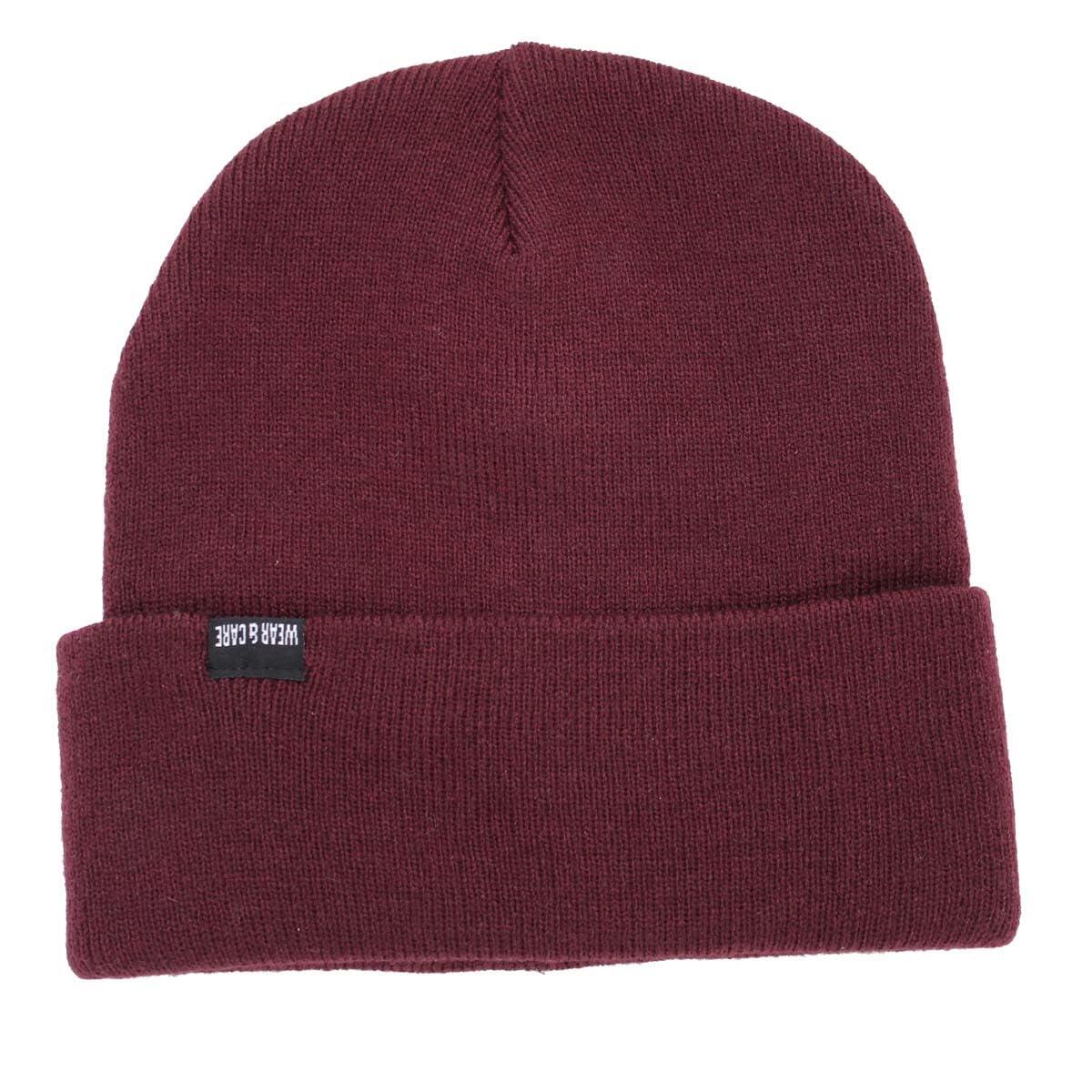 Cappello lavorato a maglia - Berretto riciclato - Taglia unica - (Borgogna) 2/4