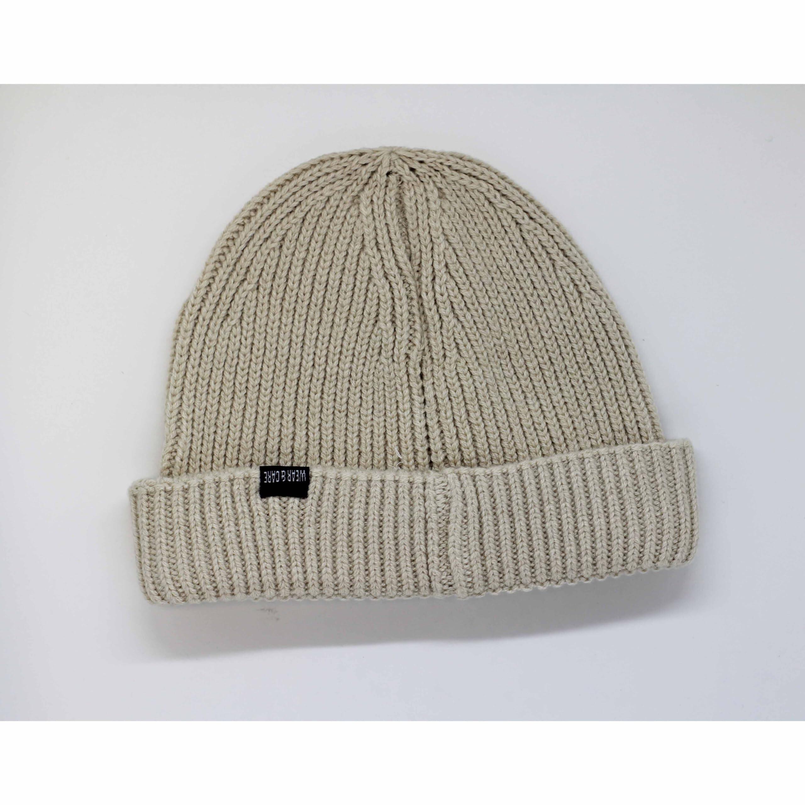 Gorro Docker - Talla única - Poliéster reciclado - Wear&Care (Crema) 2/5