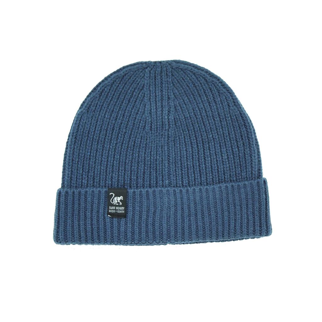 Pletená čiapka Beanie - Univerzálna veľkosť - (Modrá)