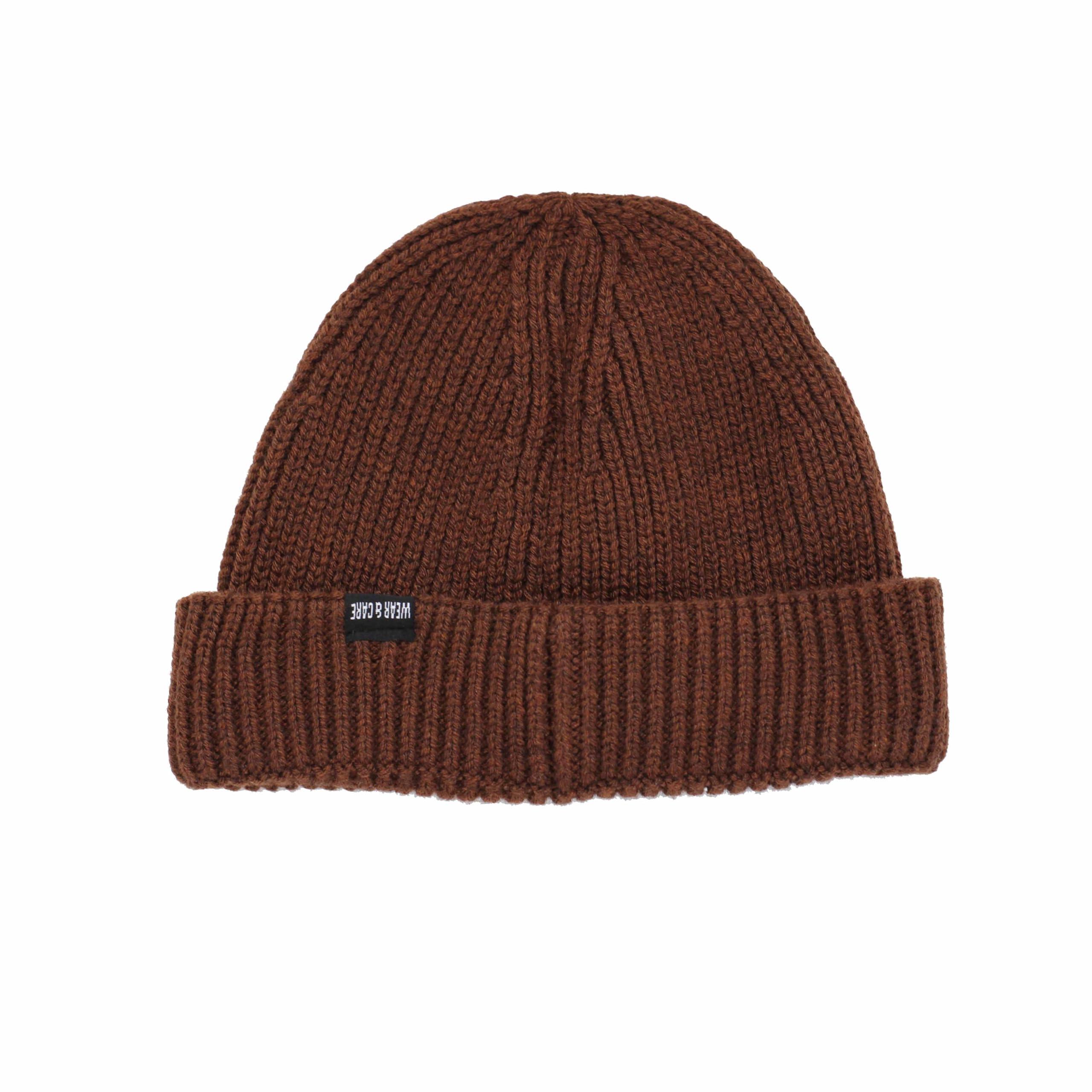 Chapeau Docker – Taille unique – Polyester recyclé – Wear&Care (Marron) 2/6