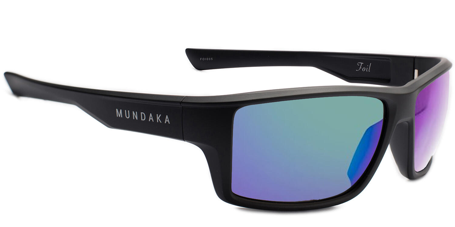 MUNDAKA Gafas de sol FOIL en negro mate, CX POLARIZADAS VERDE cat.3 - MUNDAKA