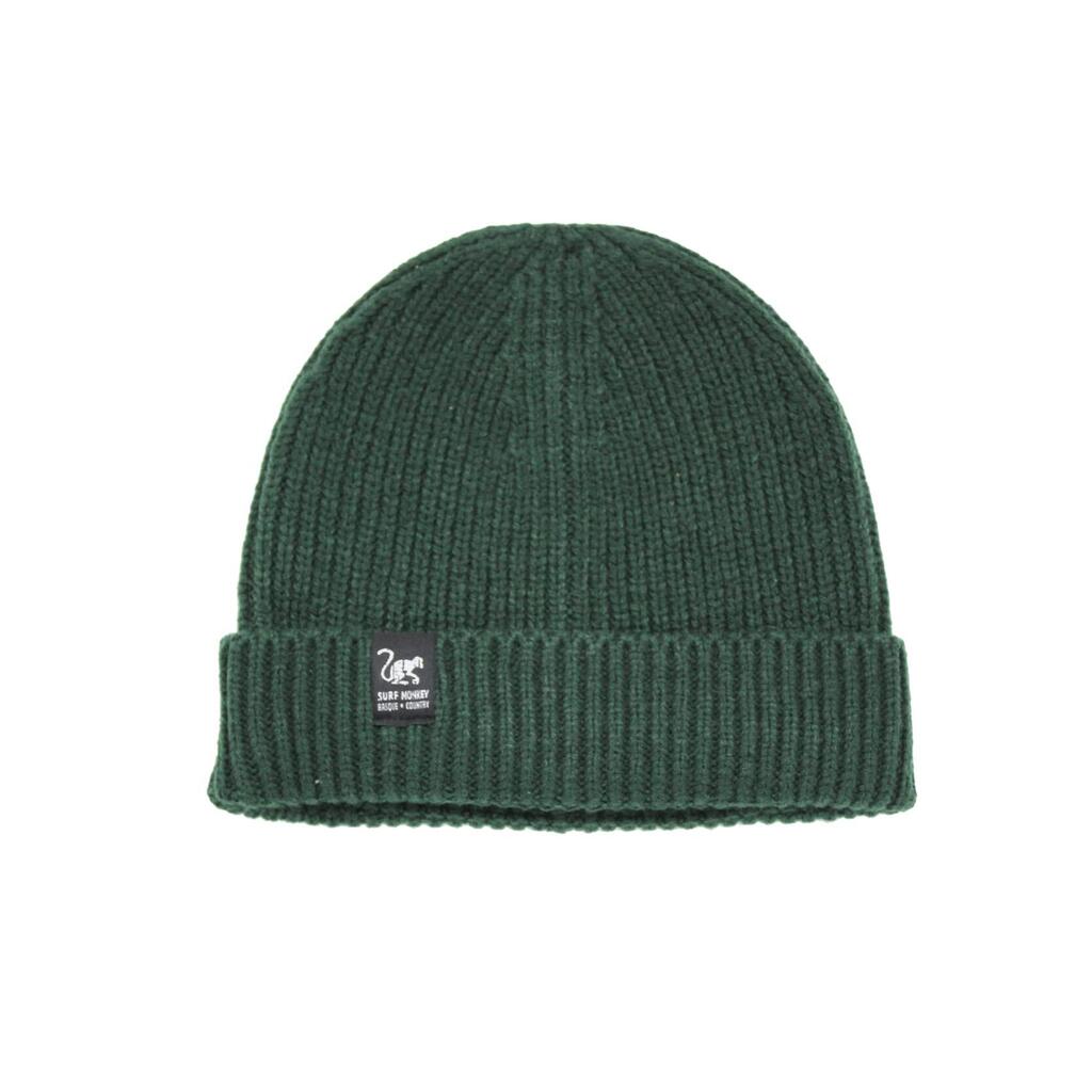 Knit Hat - Hemmed / One Size (Bottle Green)