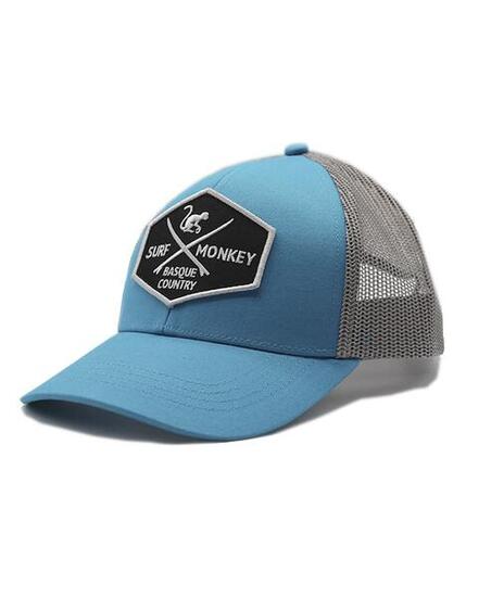 Cappellino Trucker - Chiusura snapback - Bambini / Taglia unica (Blu / Grigio)