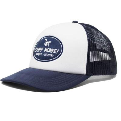 Cappello Trucker - Imbottito / Adulti / Taglia unica (Grigio/Rosso)