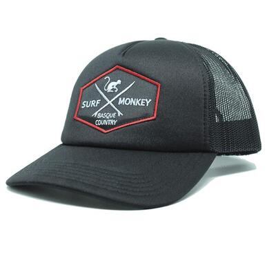 Trucker pet - gevoerd / volwassene / eén maat (zwart/zwart)