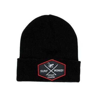 Beanie gebreide muts - one size - (zwart)