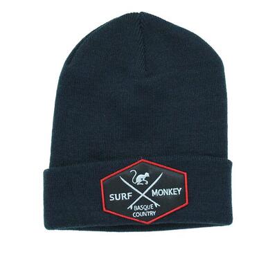 Beanie gebreide muts - one size - (zwart)
