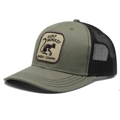 Trucker-Cap - 6 Panels / Erwachsene / Einheitsgröße (Grau/Schwarz)