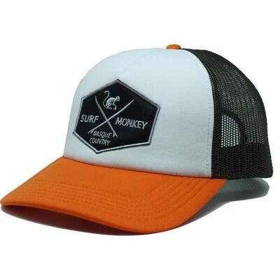 Cappello Trucker - Imbottito / Adulti / Taglia unica (Grigio/Rosso)