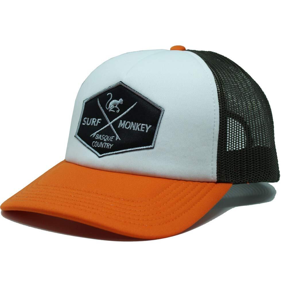Surf Monkey - Casquette Trucker - Rembourrée / Adulte / Taille Unique (orange/blanc) - Casquette - Orange - Taille Unique - Decathlon