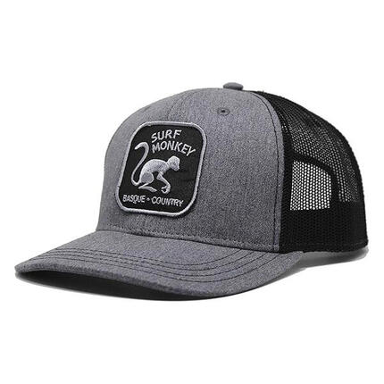 Czapka Trucker - 6 paneli / Dorośli / Jeden rozmiar (Szary/Czarny)