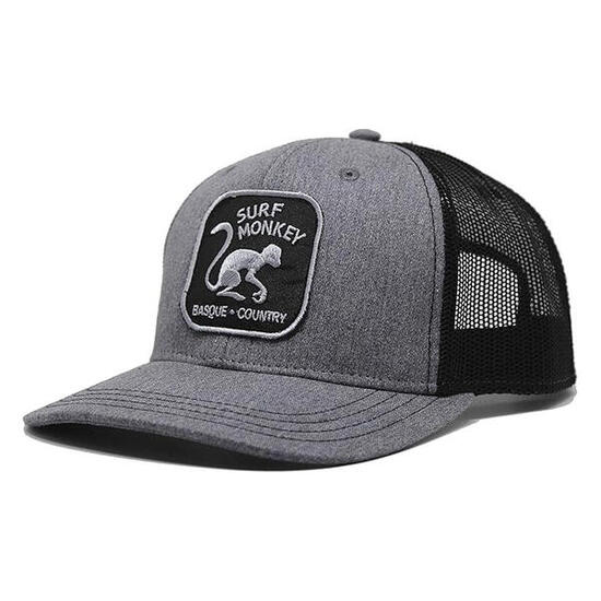 Czapka Trucker - 6 paneli / Dorośli / Jeden rozmiar (Szary/Czarny)