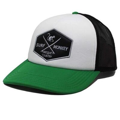 Cappello Trucker - Imbottito / Adulti / Taglia unica (Grigio/Rosso)