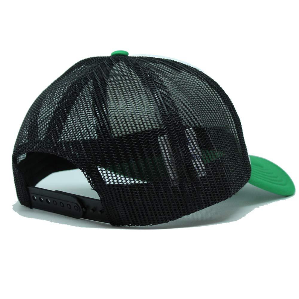 Casquette Trucker - Rembourrée / Adulte / Taille Unique (Noir/Vert) 4/6