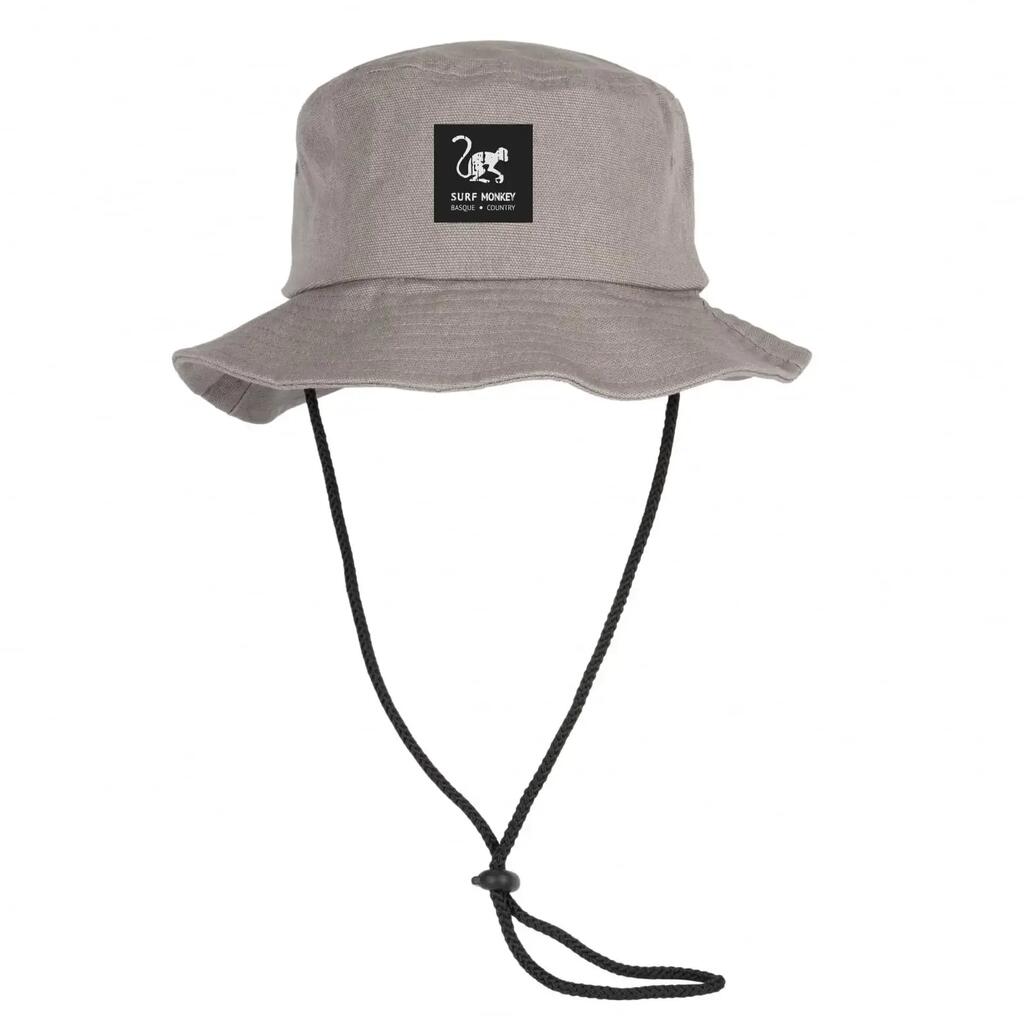 Hiking Hat with Chin Cord – Cotton – L/XL (Gray)