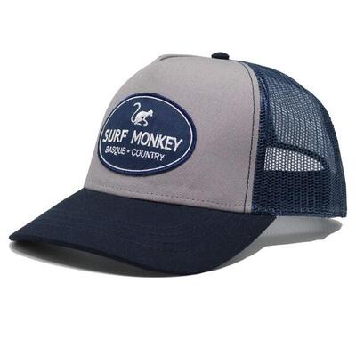 Cappellino Trucker - 5 Pannelli / Adulto / Taglia Unica (Rosso/Bianco)