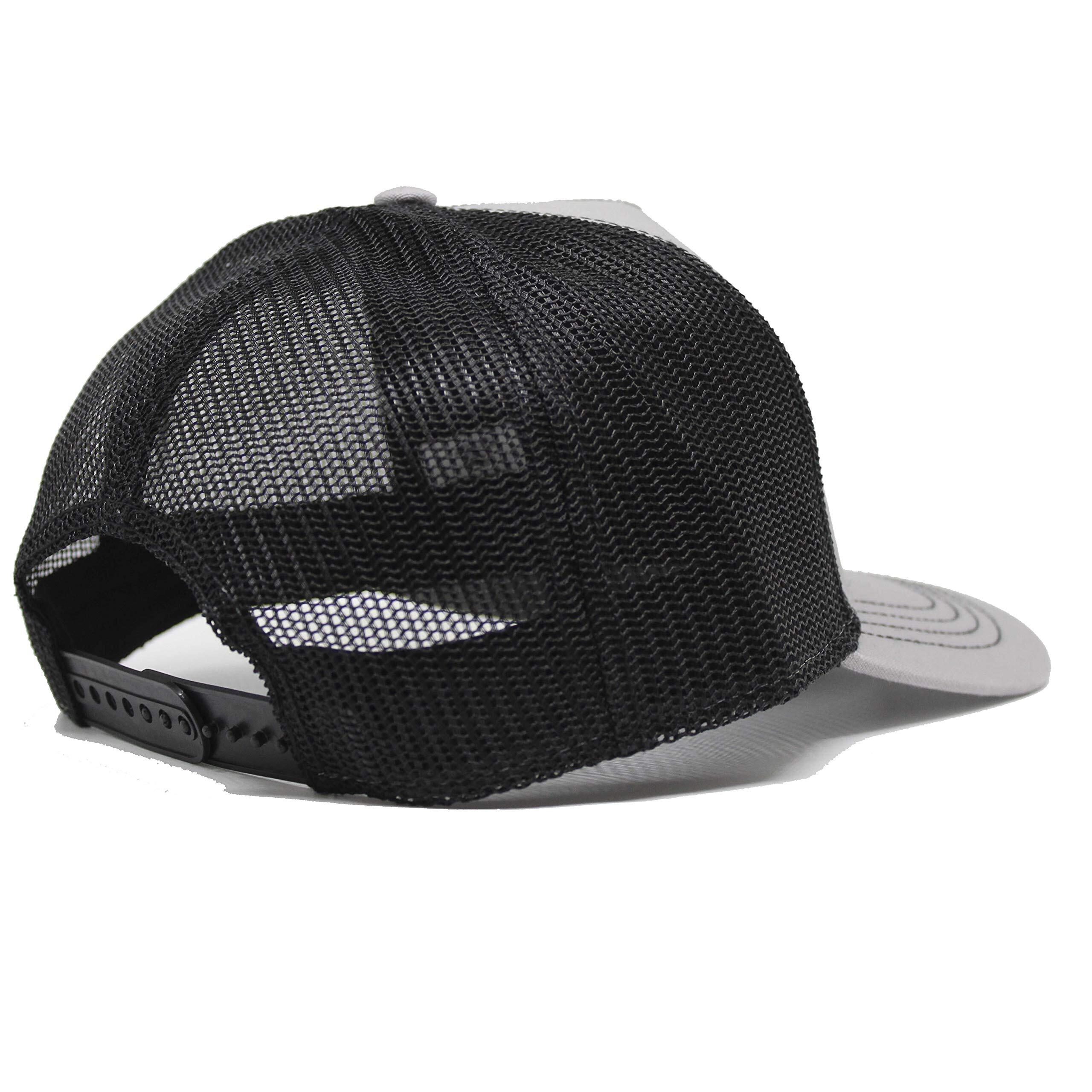 Gorra Trucker - 5 Paneles / Adulto / Talla única (Gris Claro/Negro) 2/7