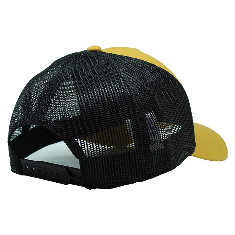Gorra Trucker - 5 Paneles / Adulto / Talla única (Mostaza/Negro) 2/7