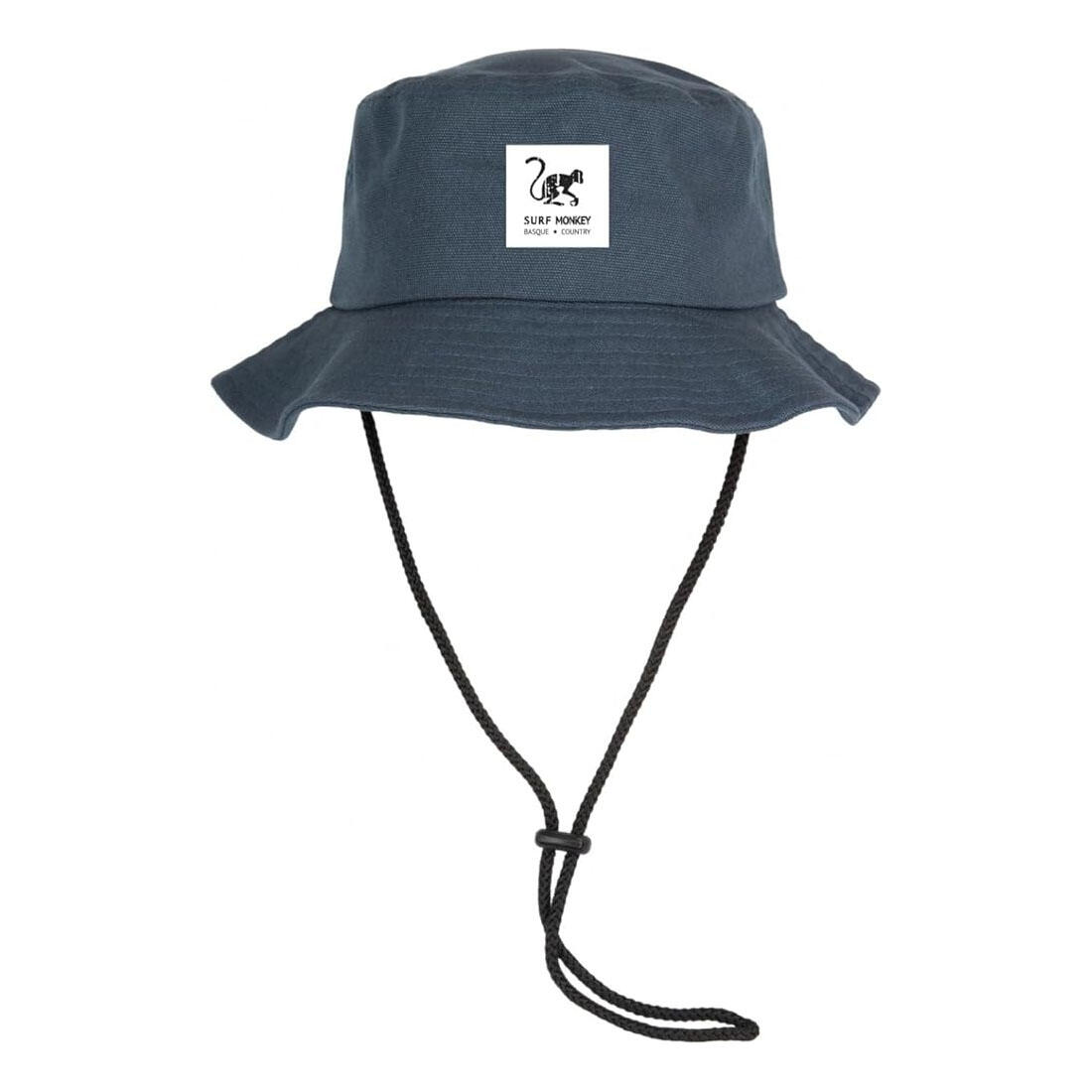 SURF MONKEY Boné - 100% Algodão - Corda Ajustável / Adulto (Azul)
