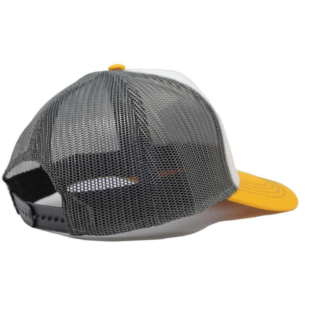 Casquette Trucker - 5 panneaux / Adulte / Taille unique (Jaune/Gris) 3/7