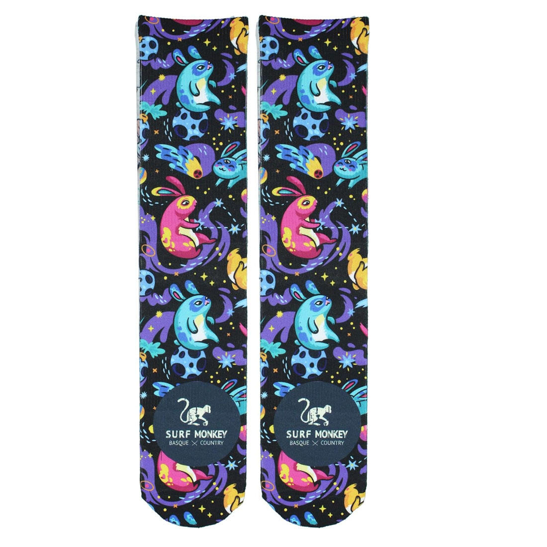 SURF MONKEY Calcetines / Hombre-Mujer / Media Caña (Conejos)