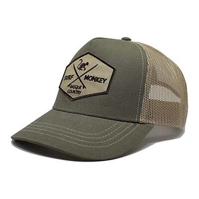 Cappellino Trucker - 5 Pannelli / Adulto / Taglia Unica (Rosso/Bianco)