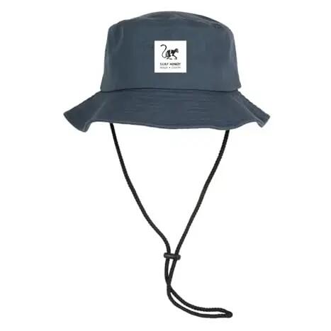 Hiking Hat with Chin Cord – Cotton – L/XL (Blue)