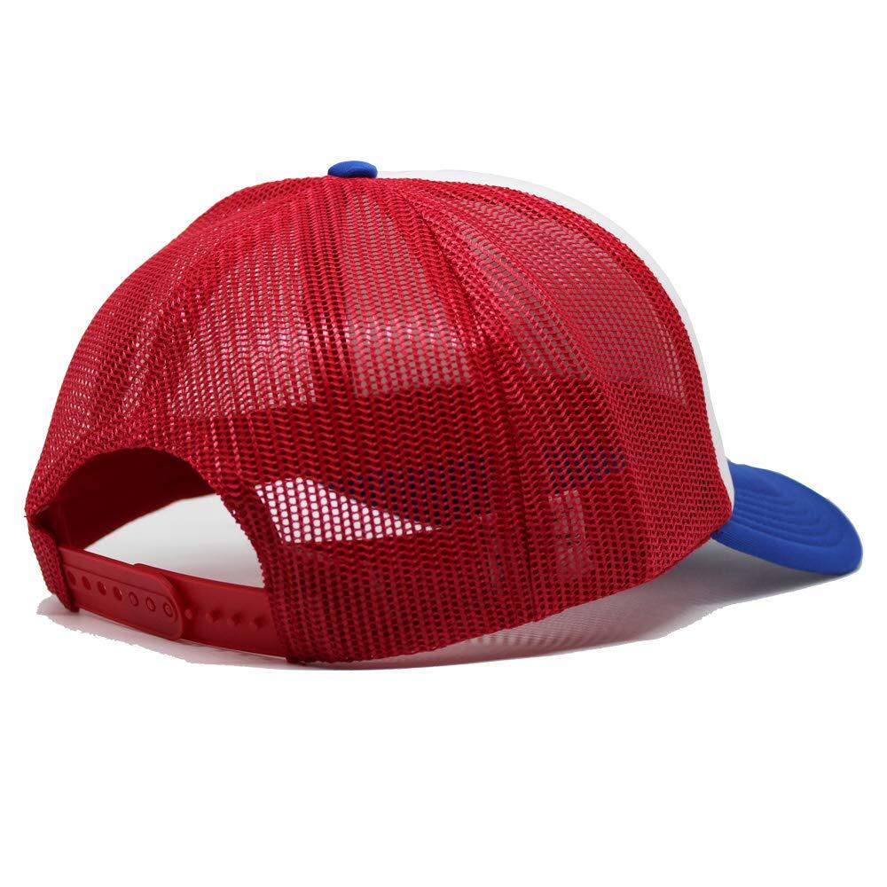 Gorra Trucker - Acolchada / Adulto / Talla única (Azul/Roja) 3/6