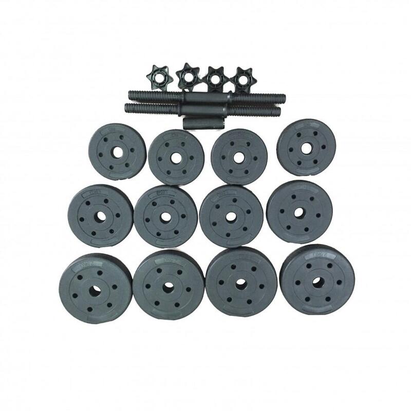 Set gantere reglabile & bara 42 kg