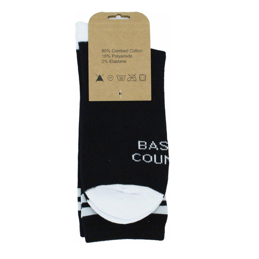 Chaussettes - Mi-hautes / Adulte / Taille 37-41 (Noir) 3/5
