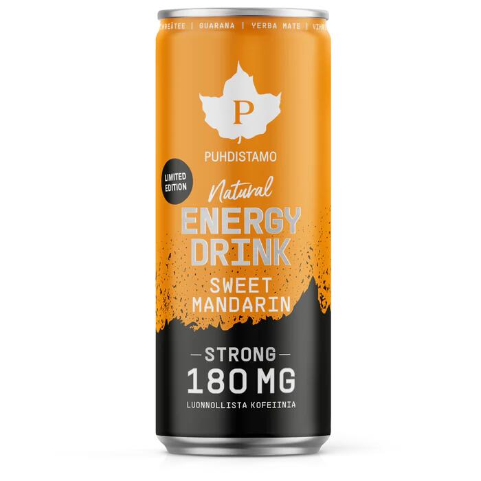 Természetes energiaital, natural energy drink - Édes mandarin, 330ml