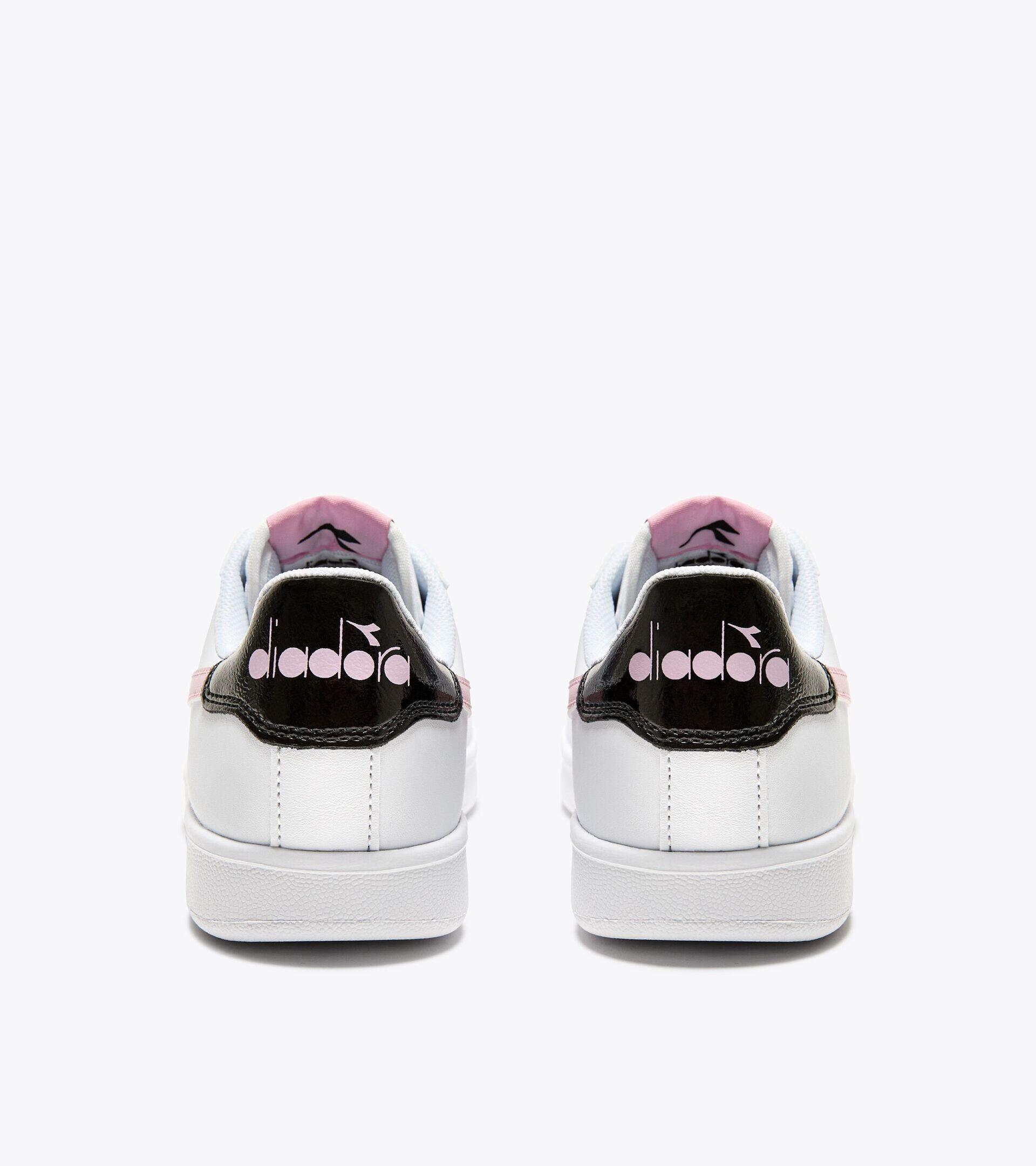 Scarpe ragazza diadora game gs - bianco/rosa 2/6