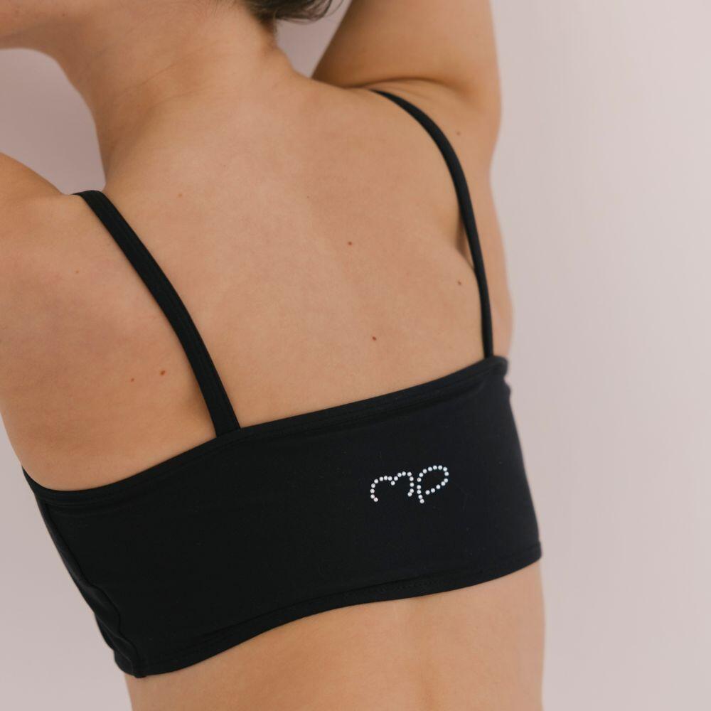 Basic Gym Top Zwart Meisje 4/4