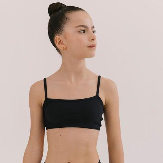 Top de Gymnastique Basic Noir Enfant