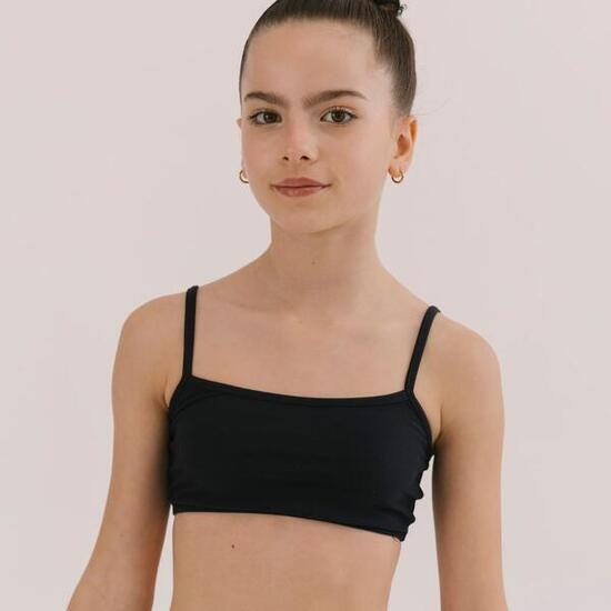 Top de Gymnastique Basic Noir Enfant