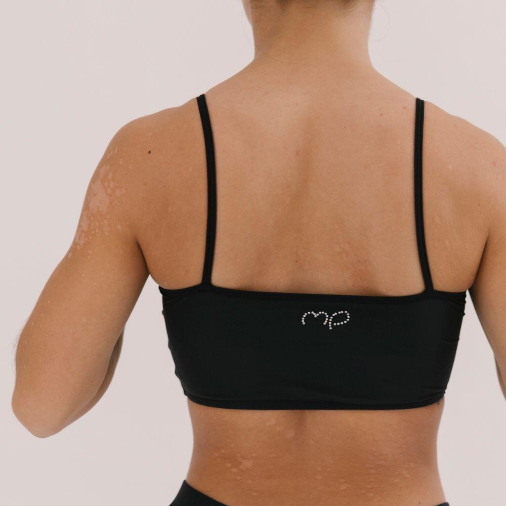 Top de Gymnastique Basic Noir Femme 4/4