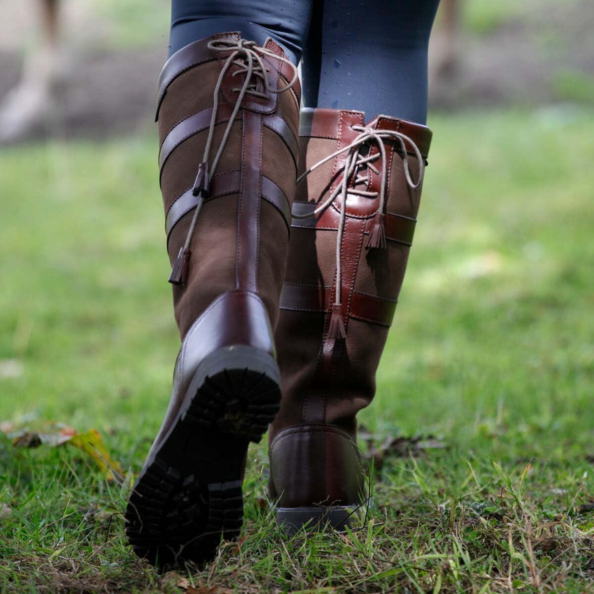 Wide calf comfortable country boots