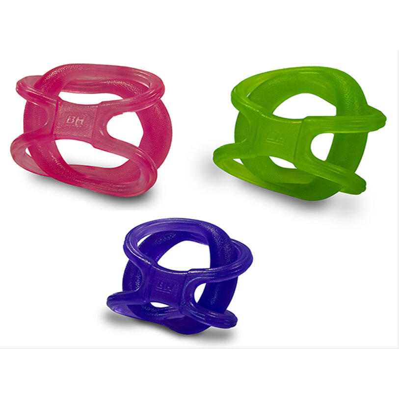Pack mit 3 elastischen Fitness Bänder für Dehnung und Stärke BF01PACK 2/6