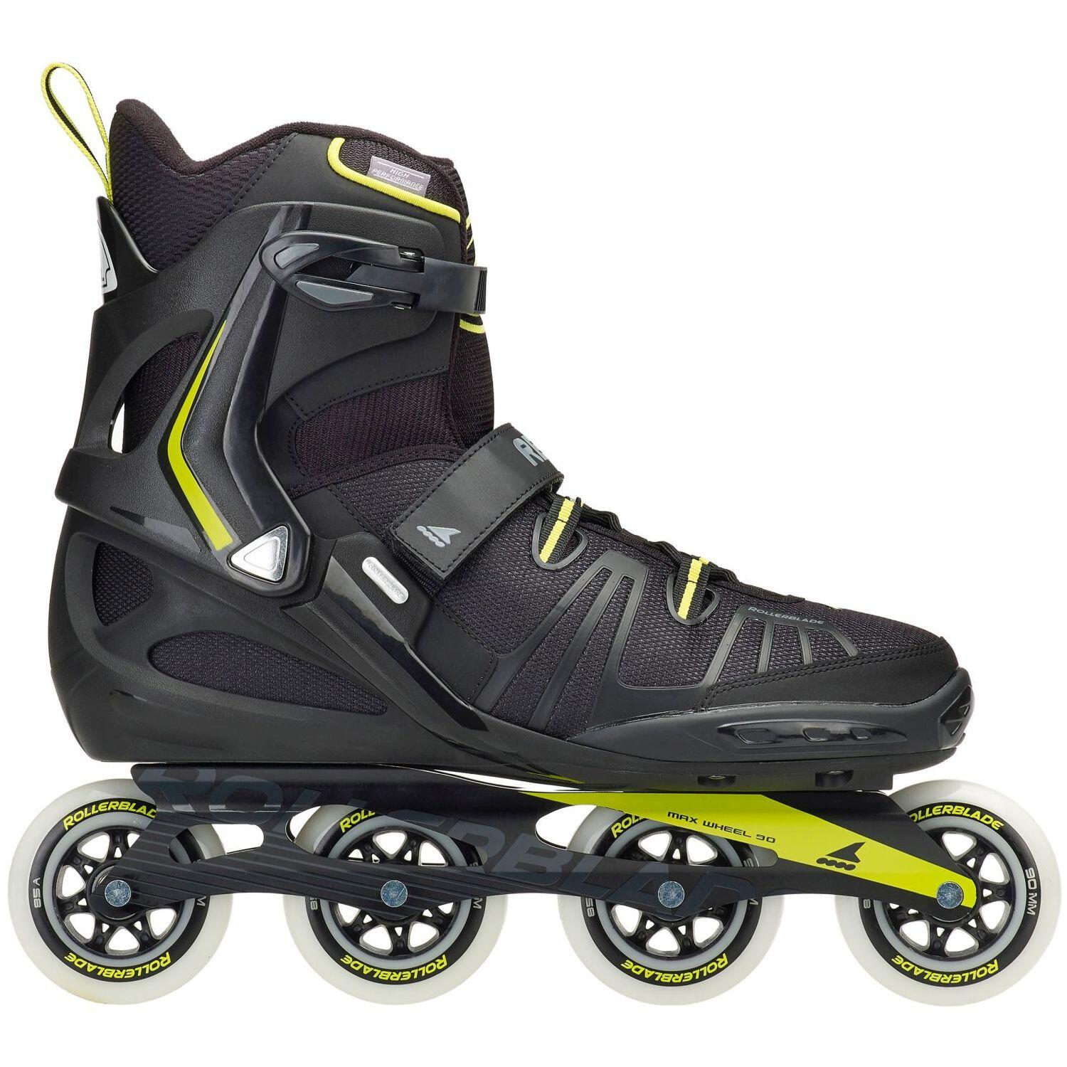 ROLLERBLADE Roller balade et fitness XL Noir Lime 3/7
