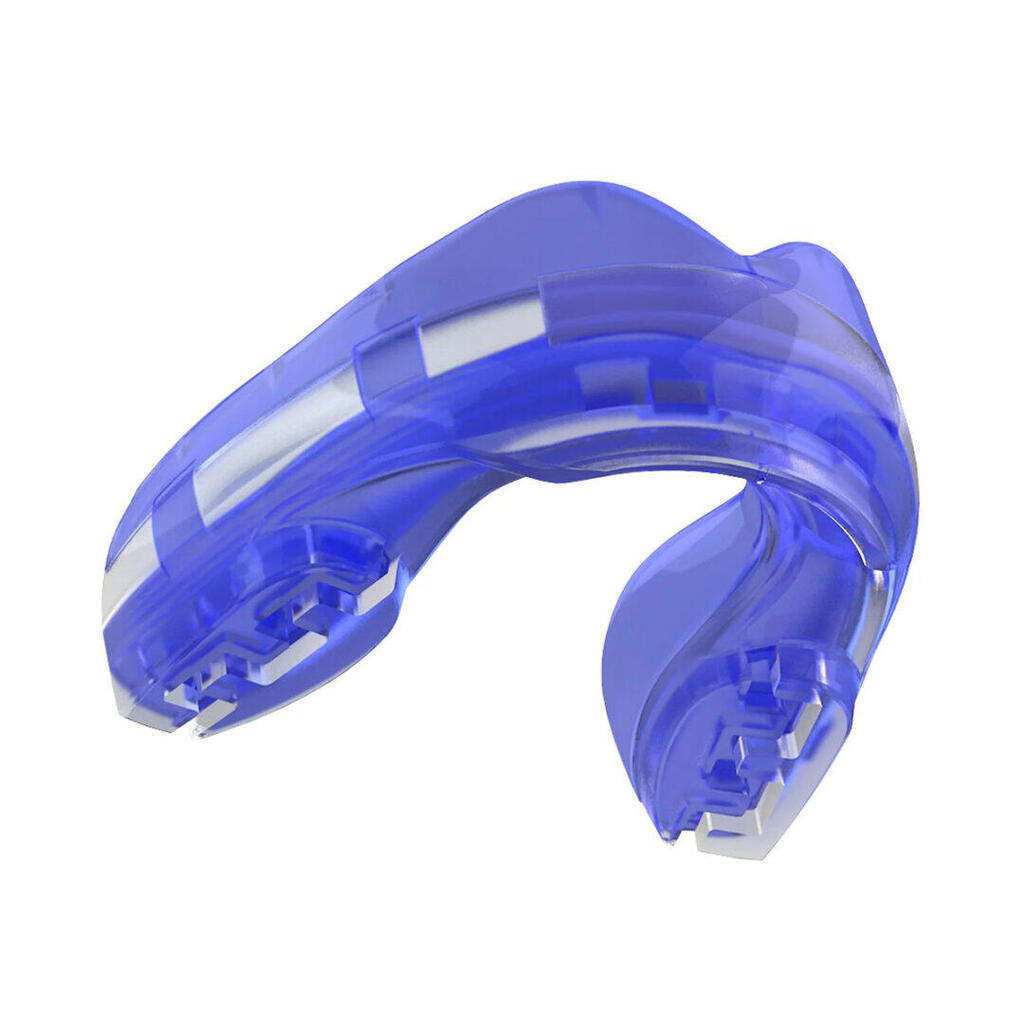 SafeJawz Ortho Series Frosted Blue Mouthguard for Braces