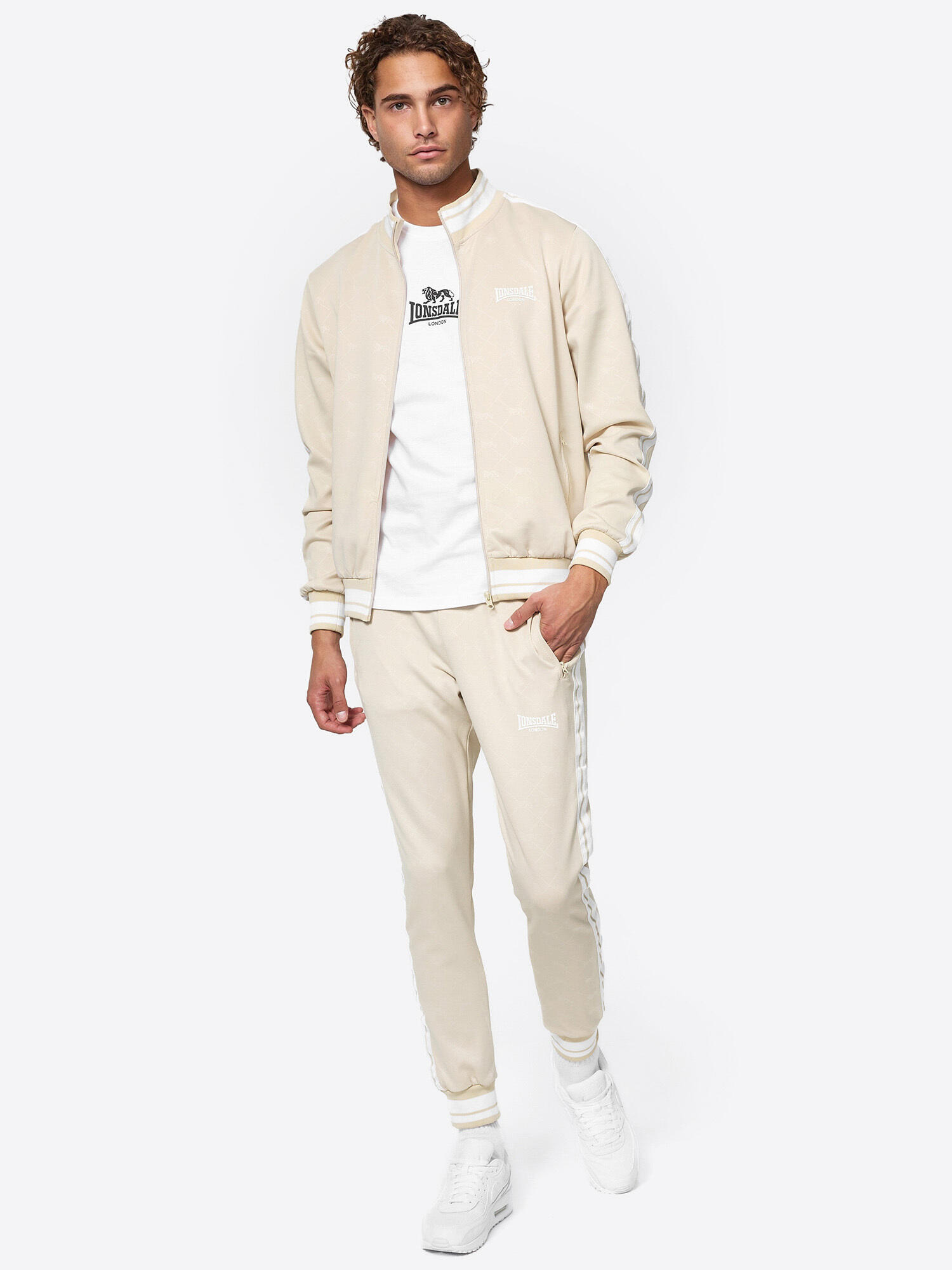 LONSDALE Heren trainingspak slim fit ASHWELL 3/6