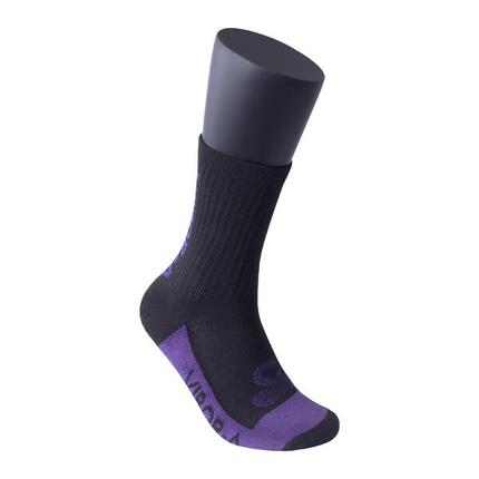 BLACK AND VIOLET VIBOR-A CREW SOCKS
